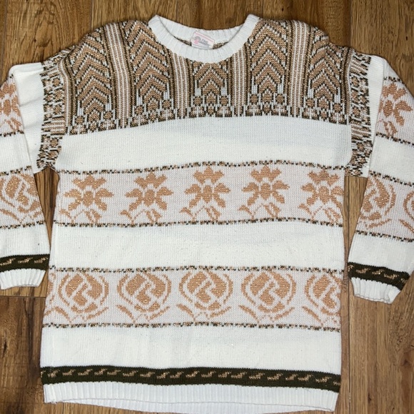 Vintage Chorus Line ugly Holiday Crew neck Sweater - Picture 2 of 12